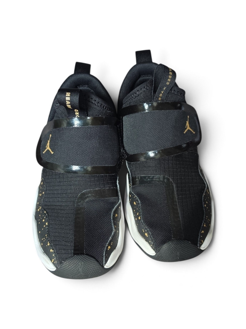 Jordan Boys 23/7 Black And Metallic Gold Sneakers-Size 13.5